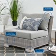 thumbnail image 5 of Lounge Sectional Sofa Chair Set, Rattan, Wicker, Grey Gray, Modern Contemporary Urban Design, Outdoor Patio Balcony Cafe Bistro Garden Furniture Hotel Hospitality, 5 of 10