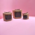 thumbnail image 5 of Conjunto de cajas de regalo de papel Kraft de 12 con ventana transparente y bolsas de envoltura de seda, pequeñas, blancas Feliz Sencillez, 5 of 5