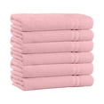 thumbnail image 2 of 100% Cotton 4-Pack Bath Towel Sets - Extra Plush & Absorbent Candy Pink Bath Towels - 56" x 28" (Candy Pink), 2 of 3