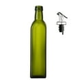 thumbnail image 1 of Dispensador de aceite para cocina, botella dispensadora de aceite de oliva, juego de dispensador de aceite y vinagre con recipiente de vidrio para aceitera (17 oz/500 ml), 1 of 6