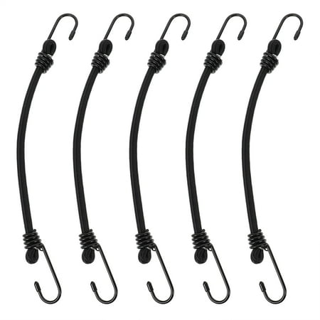 

5pcs Elastic Bungee Cords Hooks Bungee Ropes Straps Luggage Fixing Belt