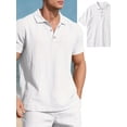 thumbnail image 4 of QUTETN Men'S Casual Short Sleeved Shirt Beach Summer Hippie Lightweight Top, 4 of 4