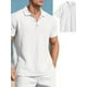 thumbnail image 4 of QUTETN Men'S Casual Short Sleeved Shirt Beach Summer Hippie Lightweight Top, 4 of 4