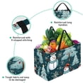 thumbnail image 3 of Snowman Large Capacity Reusable Foldable Oxford Cloth Storage Basket - Versatile Grocery Basket, Laundry Organizer, and Shopping Bag, 3 of 7