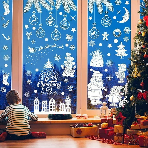 Weihnachts-Fensteraufkleber, Weihnachts-Fensteraufkleber