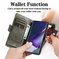 thumbnail image 4 of Allytech Galaxy S22 Ultra Wallet Case, Premium PU Leather Folio Flip Cover Folding Stand Shockproof Full Body Protection Magnetic Clasp Cards Holder Case for Samsung Galaxy S22 Ultra 6.8"-Gray, 4 of 7