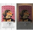 thumbnail image 2 of Caroline's Treasures LH9166CNL Dachshund Hearts Love and Valentine's Day Portrait Ceramic Night Light, 6x4x3",, 2 of 2