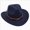Navy, variant on WXFAZCVU Cowgirl Hat Western Cowboy Hats Straw Wide with Shapeable Brim Sun Hat Going Out Size 3-8 Years