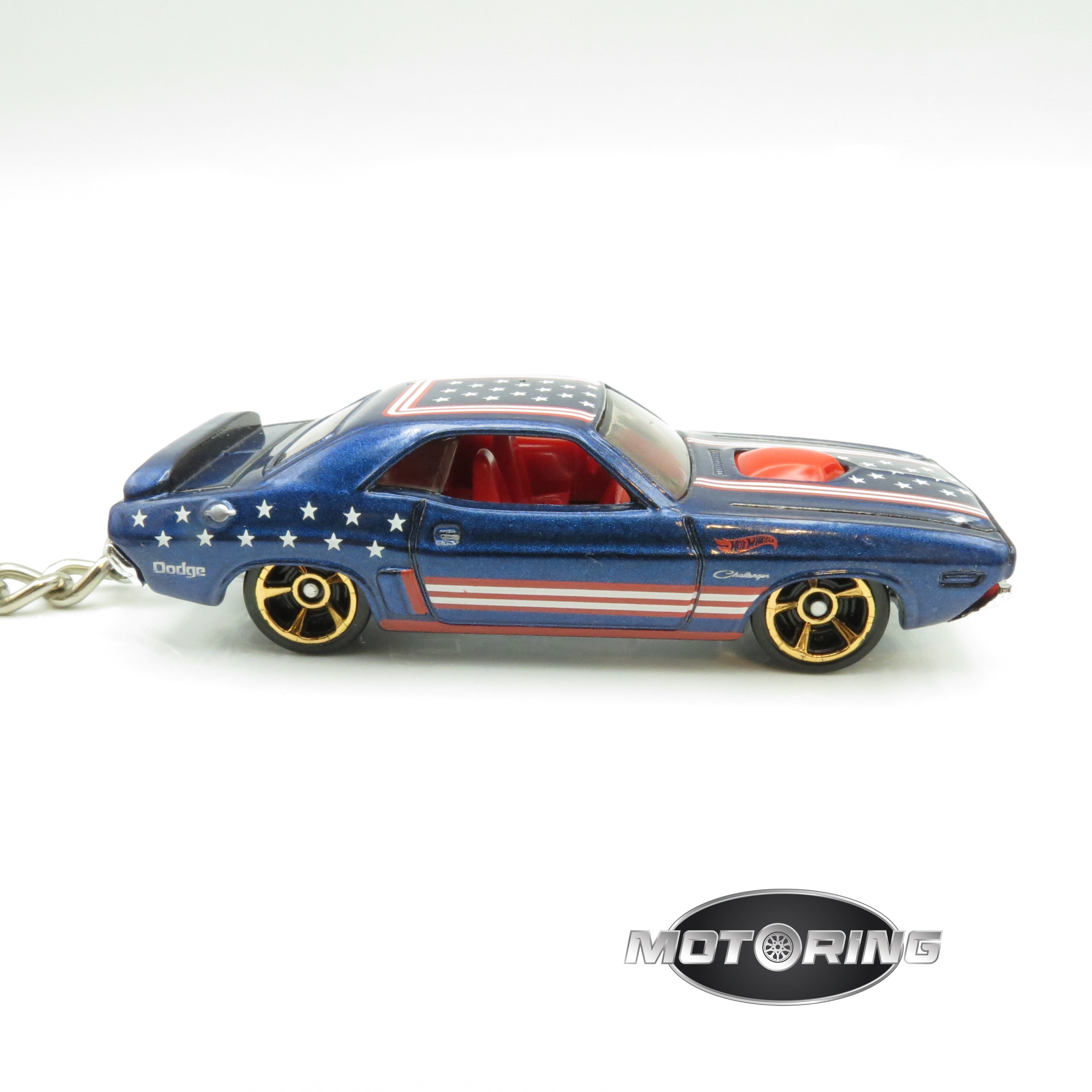 Keychain 1971 '71 Dodge Challenger Purple Star Car Rare 1:64 Diecast Key Ring