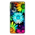 thumbnail image 1 of MUNDAZE Samsung Galaxy A13 Neon Rainbow Daisy Glow Colorful Daisies Baby Blue Pink Yellow White Double Layer Phone Case Cover, 1 of 5