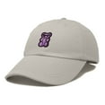 thumbnail image 5 of Dalix Purple Gummy Embroidered Cotton Dad Hat Baseball Cap Adjustable Womens in Washed Stone White, 5 of 5