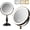 Matte Black With Gold Trim, variant on 30x Magnifying Mirror, Lighted Makeup Mirror with 3 Colors Modes & Adjustable Brightness, 5000mAh Rechargeable, 360? Rotation Double Side, Large Magnifying  Mirror, Gifts for Women