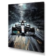 thumbnail image 2 of Designart "Midnight Race Car Track in Formula Racing II" Architecture Canvas Wall Art - Modern Black Race Tracks Living Room Canvas Art, 2 of 6