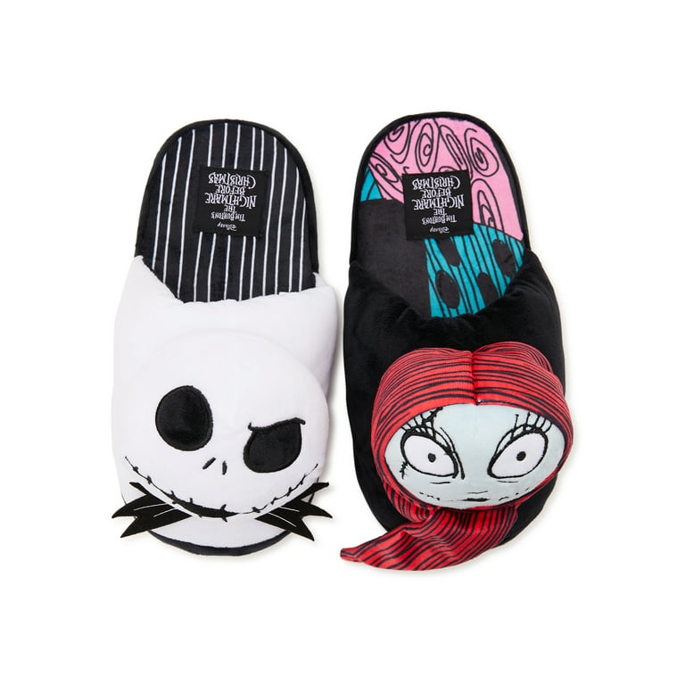 Disney Adult Ladies 3D Jack and Sally Slipper Sizes 6 11