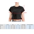 thumbnail image 4 of Women Mesh Splicing Sports T-shirt Cropped Short Sleeve Breathable Running, 4 of 8