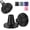 Black, variant on SupreGear 2-Pack Rubber Cane Tips 7/8 in, Wide Base Heavy Duty All-Terrain Walking Stick Feet, Black