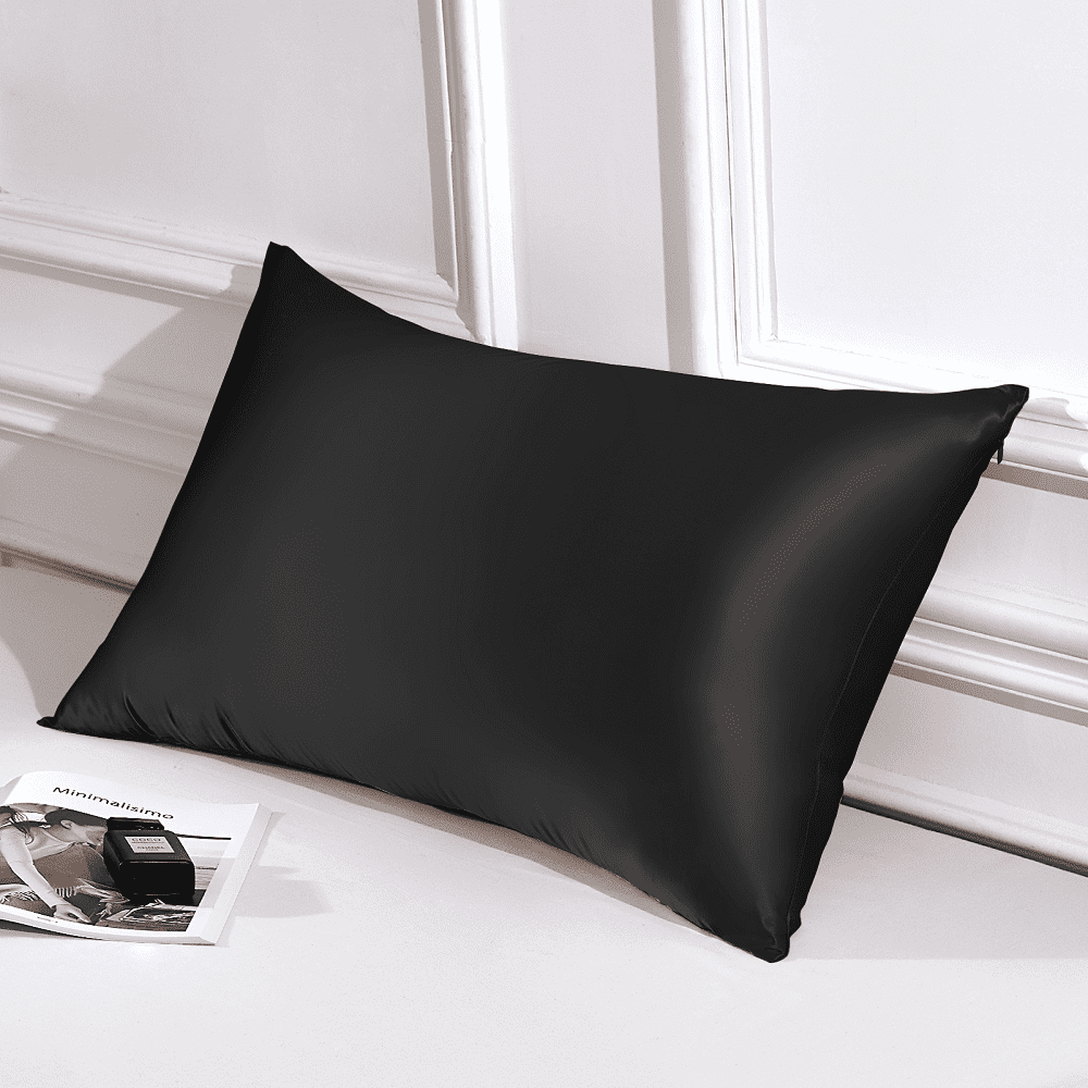 THXSILK Silk Pillowcase with Zipper 22 Momme 100 Pure Mulberry Natural Soft Breathable Pillow