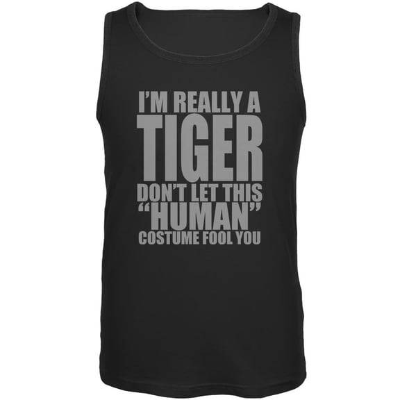 Halloween Human Tiger Costume Mens Tank Top