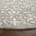 thumbnail image 3 of SAFAVIEH Trace Bryan Geometric Area Rug, Charcoal/Ivory, 6' x 6' Round, 3 of 11