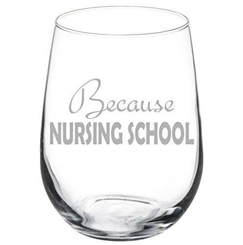 Set of 4 Shot Glasses Because Nursing School Funny Nurse x4 