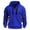 Blue, variant on DODADAWANJ Trendy Hoodie for Men Elk Graphic Drawstring Pullover Hoodies Big and Tall Hooded Sweatshirt for Camping Outdoor Workout XXXL