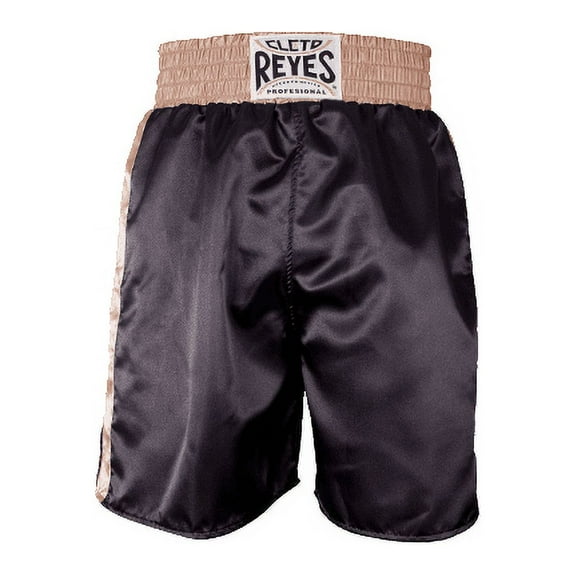 Cleto Reyes Boxing Shorts Trunks for Men (Medium, Black/Gold)