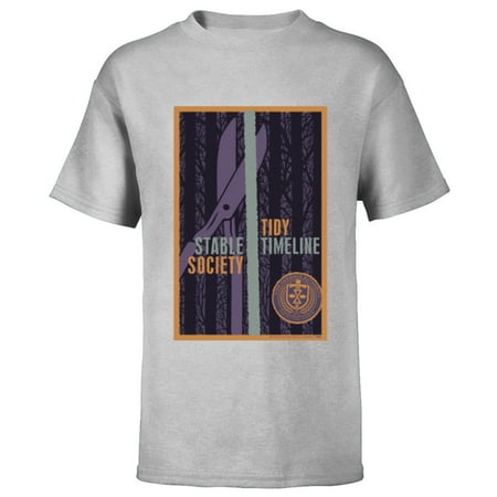 Marvel Loki TVA Stable Society Tidy Timeline - Short Sleeve T-Shirt for Kids - Customized-Athletic Heather