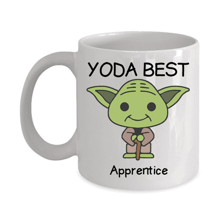 

Yoda Best Apprentice Profession mug - Novelty Gift Mugs for Birthday Present Anniversary Valentines Special Occasion Christmas - 11oz Funny Coffee Mug