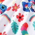 thumbnail image 5 of Disney Stitch Girls Dresses Graphic Floral Ruffled One Shoulder Outfits for Summer, Sizes 2-6, 5 of 8