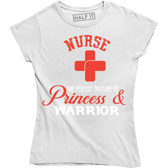 Nurse The Perfect Mixture Of Princess And Worrier - Paramedic Women's T-Shirt