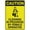 Warning Sign 2, variant on Caution Cleaning in Progress by Female Operative Sign 12 X 8 Inches Reflective Aluminum Metal Warning Signage with Symbol for Indoor Outdoor Use