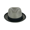 thumbnail image 3 of Epoch Hats Company Fedora avec Bande Contrastée et Garniture (Hommes), 3 of 4