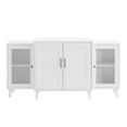 thumbnail image 4 of Walker Edison Parker Four-Door Tiered White Sideboard, 4 of 8