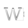 thumbnail image 2 of Uxcell 3D Acrylic Alphabet Mirror Wall Stickers Letter W Self Adhesive Letter Sign for Home Decoration Silver Tone, 2 of 7