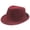 wine red, variant on Retro Men Fedoras Top Jazz Felt Wide Brim Hat Summer Old Man Curling Caps Vintage Couple Cap Winter Chapeau Gentleman Sun Hat