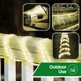 thumbnail image 5 of Tupkee LED Rope Light Warm-White - 24 Feet 7.3 m, for Indoor and Outdoor use - 10MM Diameter - 144 LED Long Life Bulbs Decorative Rope Tube Lights - Pack of 2, 5 of 7