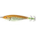 thumbnail image 1 of Cebo de camarón de madera luminosa de 8 cm con anzuelos de calamar, señuelos de pesca (naranja), 1 of 2
