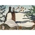 thumbnail image 2 of Dove, Arthur 18x14 Black Modern Framed Museum Art Print Titled - Snowy Rooftops and Trees, 2 of 4