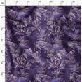 thumbnail image 3 of Soimoi Cotton Satin Spandex Purple Fabric By the Yard - 54 Inch Wide - Leaves Pattern Fabric - Botanical and Elegant Designs for Various Uses Printed Fabric, 3 of 6