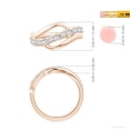 thumbnail image 5 of ANGARA Lab Grown Diamond Swirl Bypass Ring for Women in 14K Rose Gold (Size-2.5mm | Color-F-G | Clarity-VS) | April Birthstone, Birthday, Anniversary, Jewelry Gift for Women | Lab-Grown Diamond Ring, 5 of 8