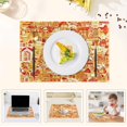 thumbnail image 5 of Gingerbread Houses Pattern Placemats Set of 6 Coffee Mats, Non Slip Backing 18x12 Inch for Home and Restaurants, 5 of 9