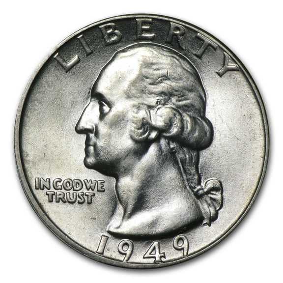 1949 Washington Quarter BU
