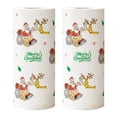 thumbnail image 2 of 2 Rolls Christmas Printed Kitchen Paper Towels, Disposable Xmas Absorbent Paper Tissue for Home, Restaurant & Holiday Party, 2 of 9