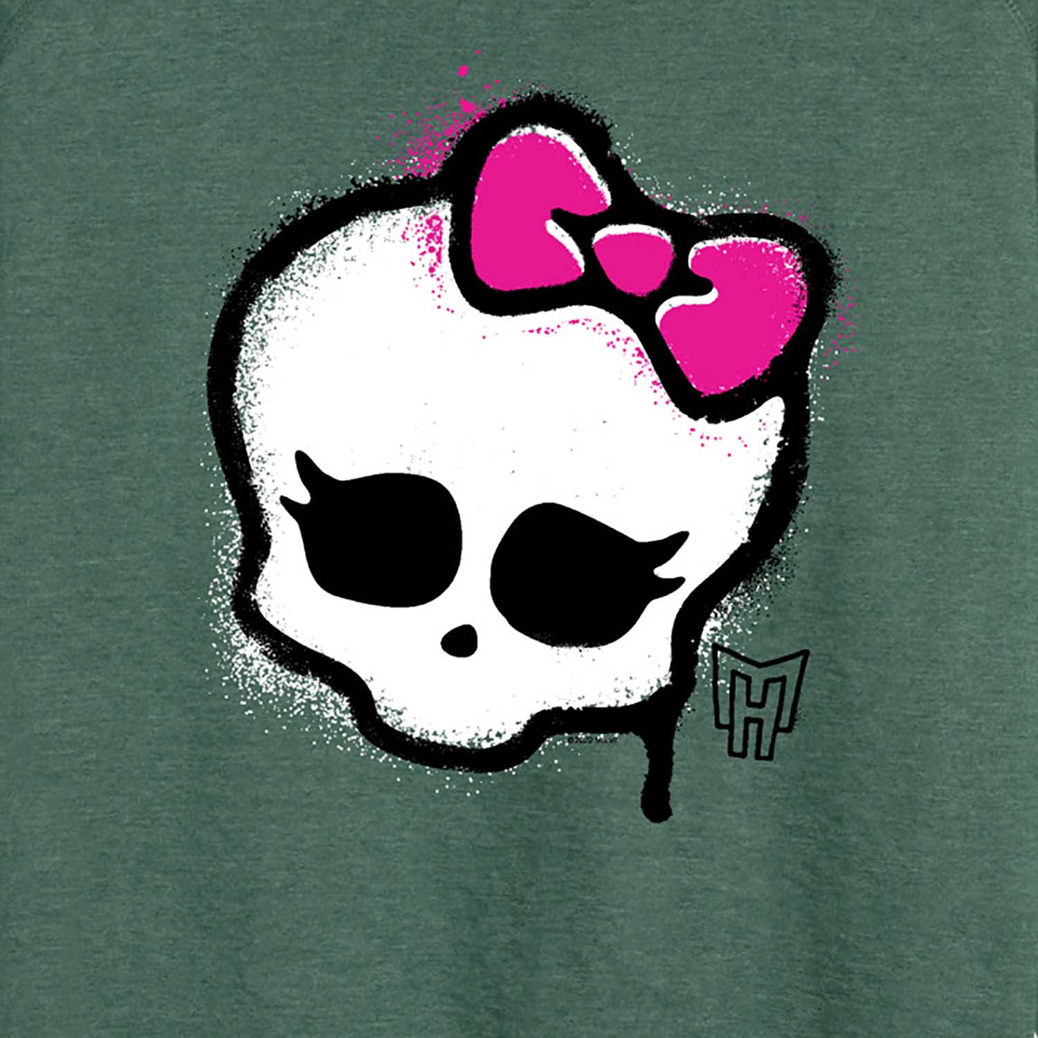 Monster High - Skull Graffiti Logo - Women's Lightweight French Terry Long Sleeve Shirt