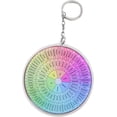 thumbnail image 1 of Queilt Feelings Wheel Keychain Accessories,Emotion Wheel Pendant Decorations Double-Sided Keychain,Therapists Keychain Gifts, 1 of 5