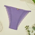 thumbnail image 2 of Lmnyox Lace Thongs for Women Fashion Seamless Low Waist Bikini Panties Soft Comfortable No Show Underwear, 2 of 5