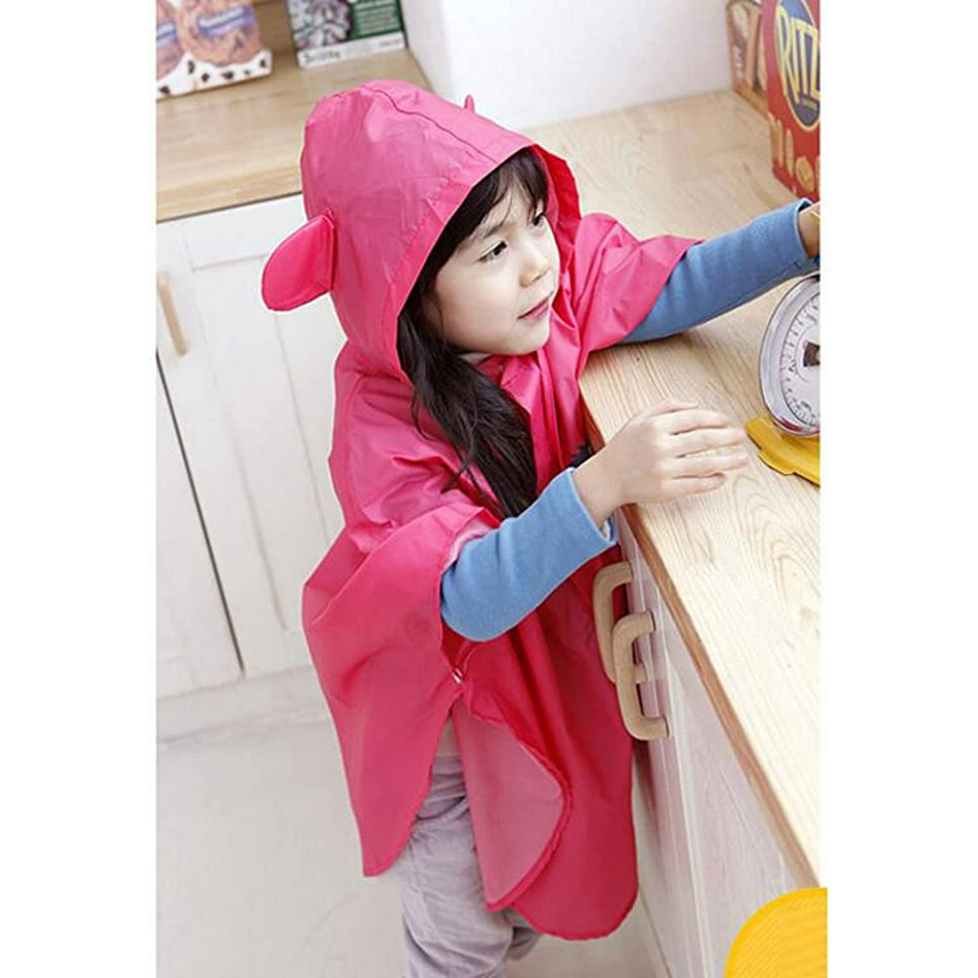 Unisex Kid s Raincoat Baby Hooded Waterproof Rain Poncho