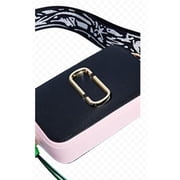 Marc Jacobs Womens Snapshot Camera Bag, Black/Baby Pink One Size M0012007-978