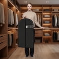 thumbnail image 7 of Long Garment Bag for Hanging Clothes Foldable Wedding Dress Cover with Transparent Window for Gown Storage and Travel Protection, Grey, 7 of 7