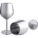 thumbnail image 1 of Copa de vino de acero inoxidable - Copa de acero inoxidable de 500 ml para fiestas en la piscina al aire libre y brindis de boda - Copa elegante para champán y cócteles, 1 of 7